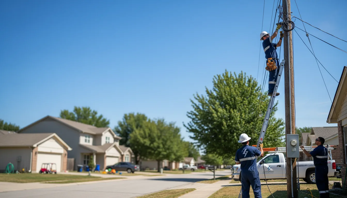 Residential electrician providing installation services in Caledonia, MN